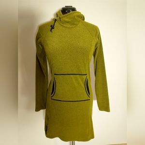 Melanzana Microgrid dress, Medium, in Terrapin